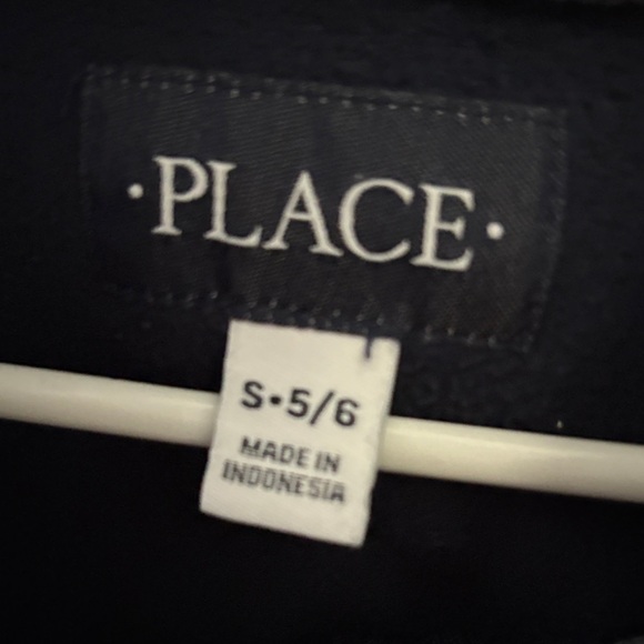 Place Navy and Gray Kids' Fleece Hoodie - Picture 2 of 3